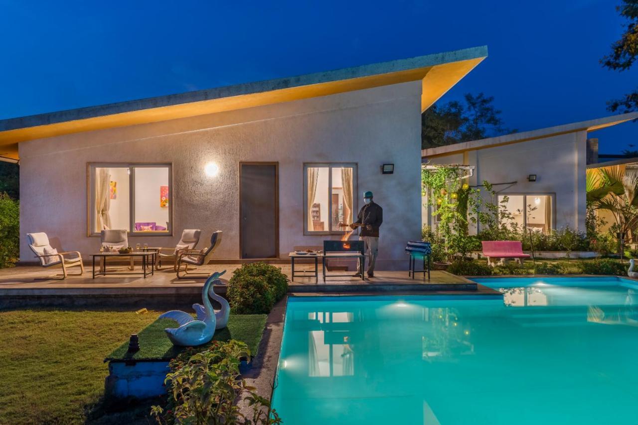 Saffronstays Roselle, Malavli - Pet-Friendly Pool Villa With Modern Interiors لونافالا المظهر الخارجي الصورة